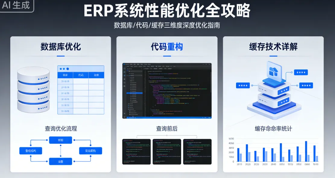 ERP系统性能优化全攻略：数据库优化、代码重构与缓存技术详解