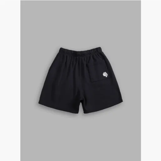 跨境250克毛圈棉男士休闲五分裤直筒透气吸汗运动短裤印花短裤男