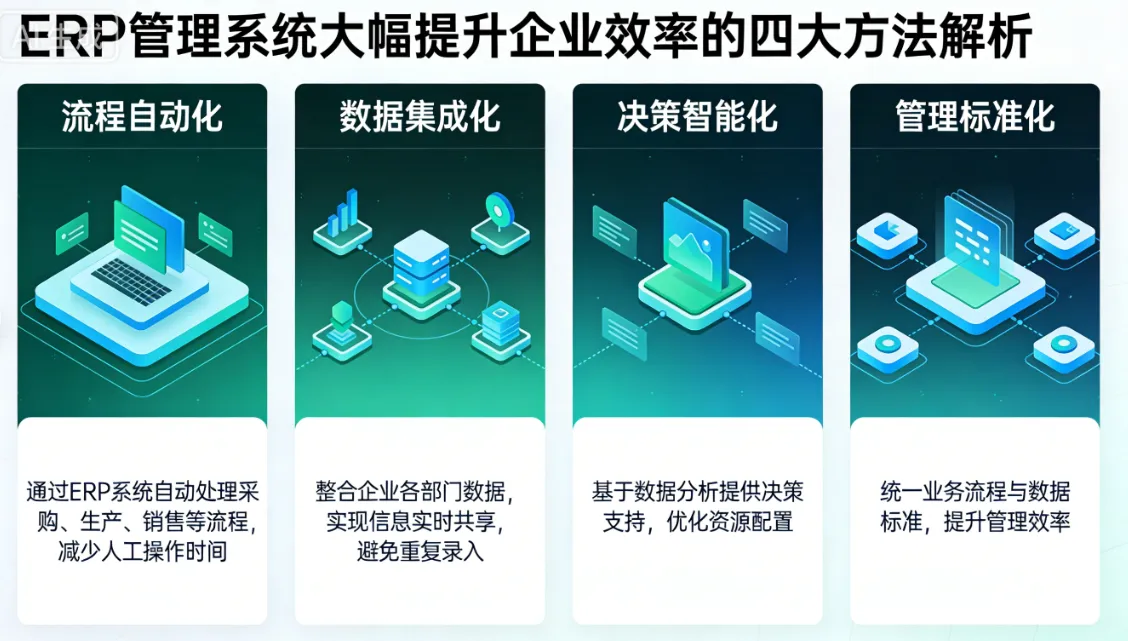 ERP管理系统大幅提升企业效率的四大方法解析