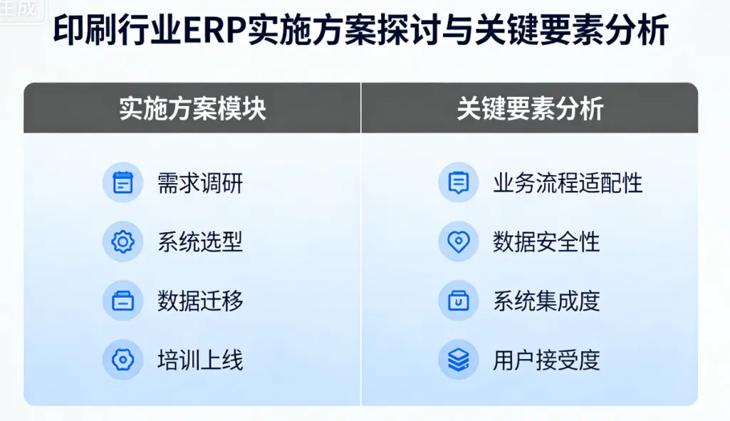 印刷行业ERP实施方案探讨与关键要素分析