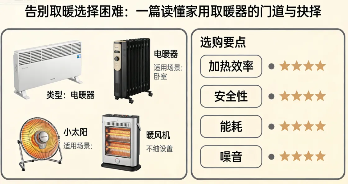 告别「取暖选择困难」：一篇读懂家用取暖器的门道与抉择