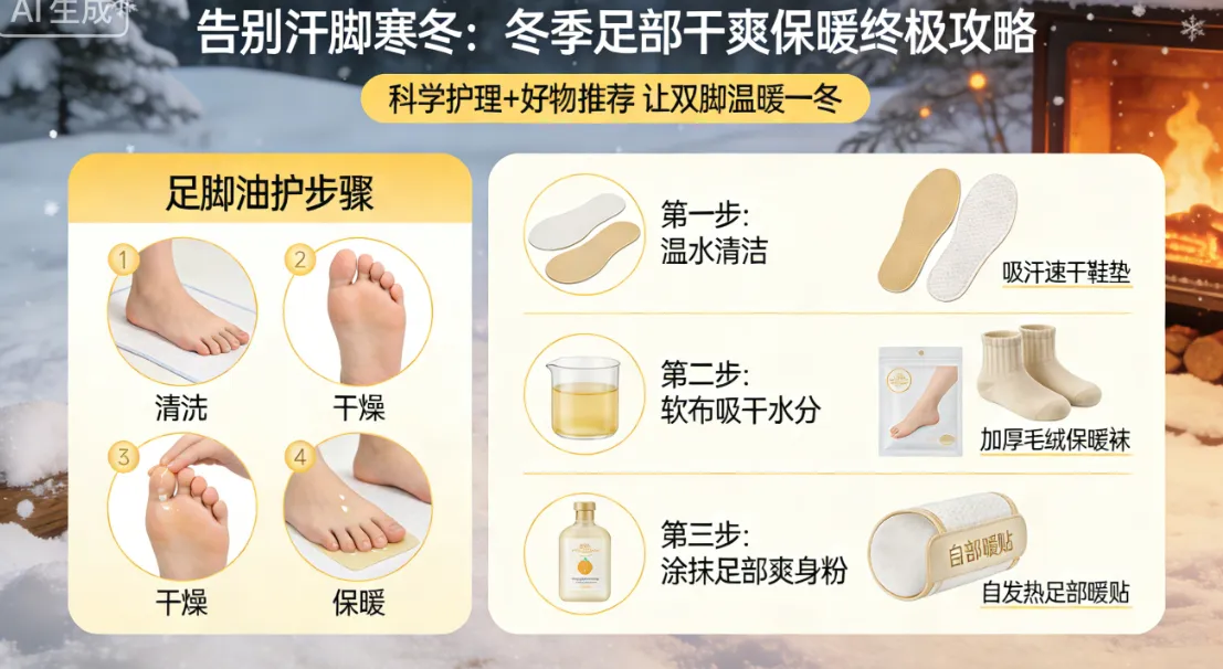 告别汗脚寒冬:冬季足部干爽保暖终极攻略