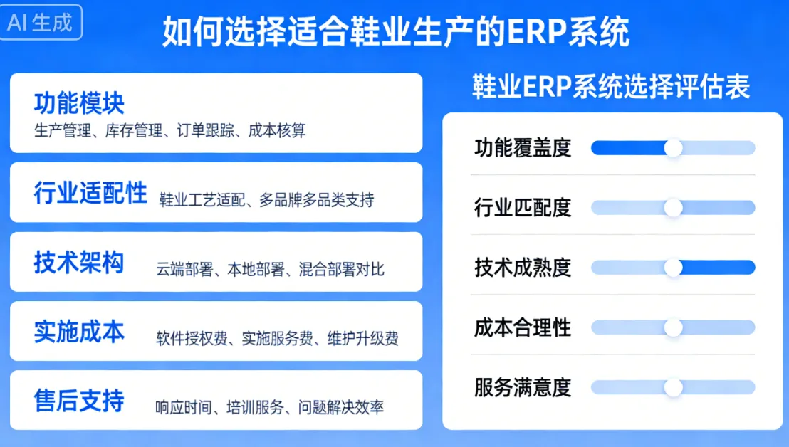 如何选择适合鞋业生产的 erp系统?