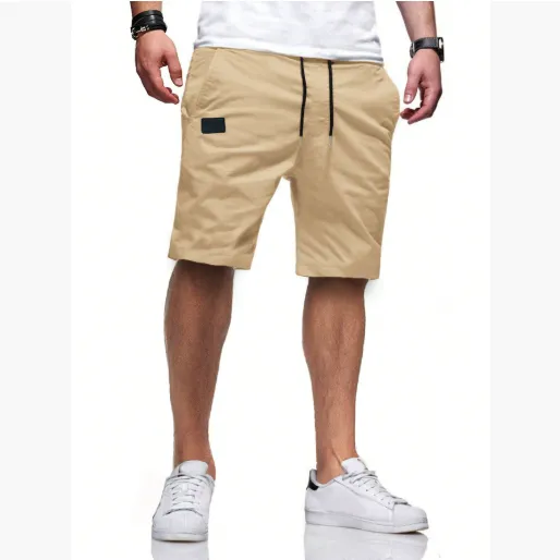 欧码跨境外贸欧美男士夏季运动休闲大码梭织布沙滩短裤男 短裤男