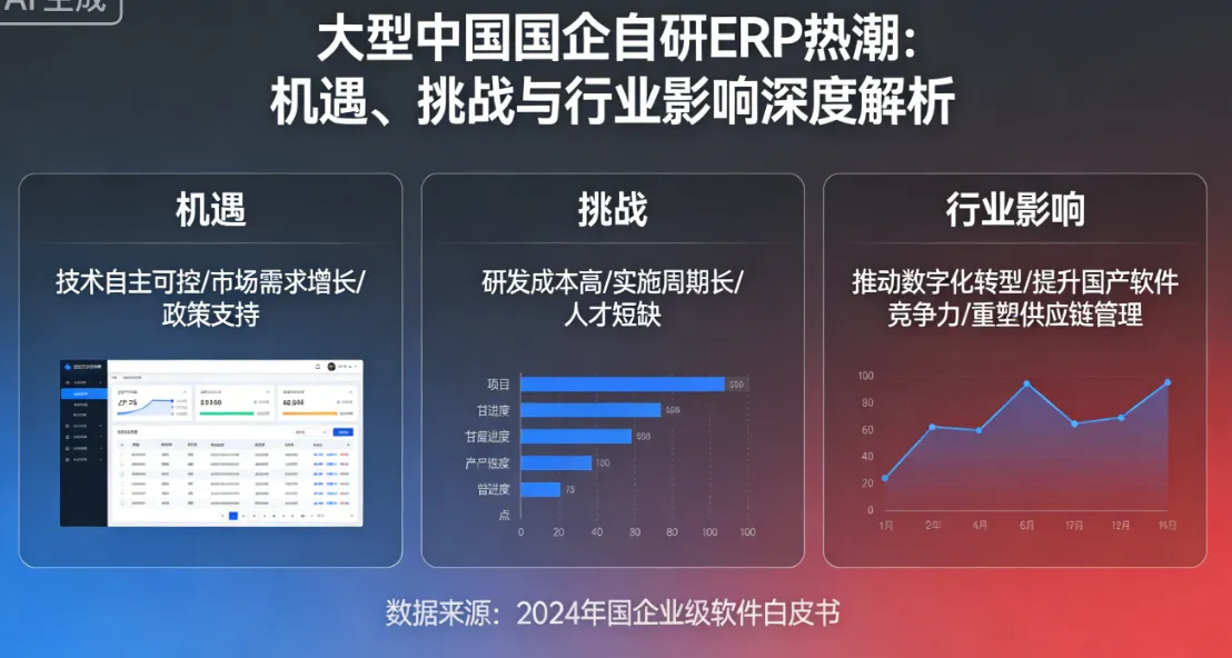 大型国企自研ERP热潮：机遇、挑战与行业影响深度解析