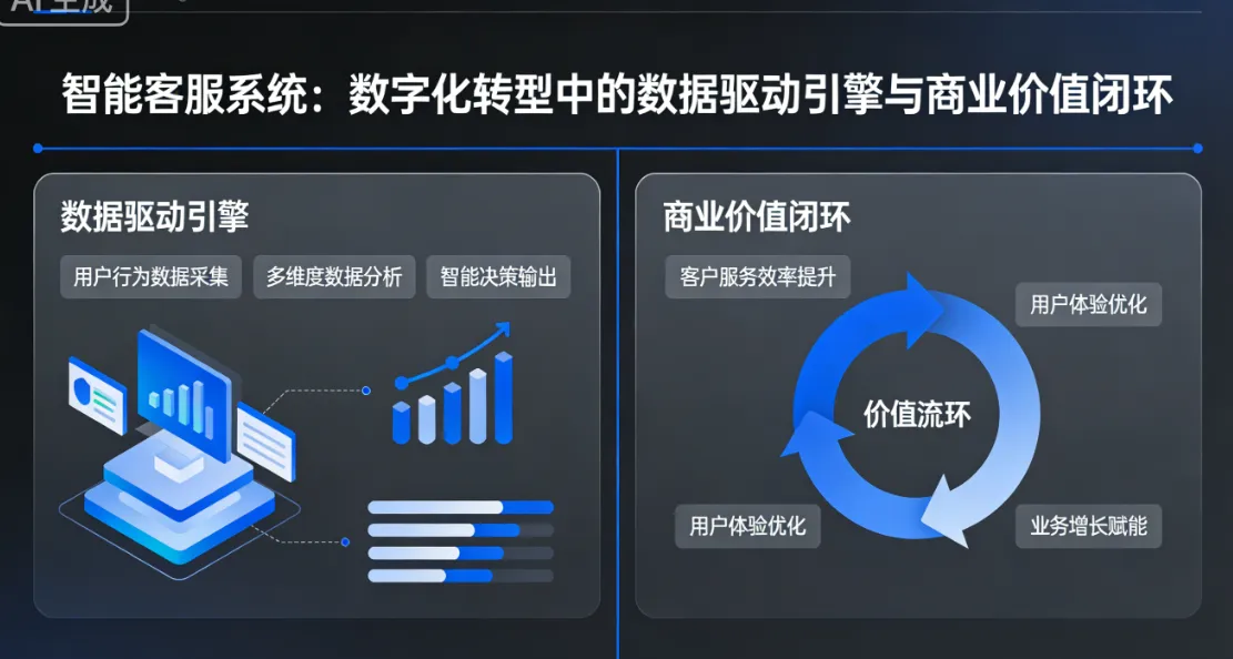 智能客服系统：数字化转型中的数据驱动引擎与商业价值闭环