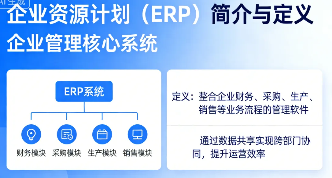 企业资源计划（ERP）简介与定义