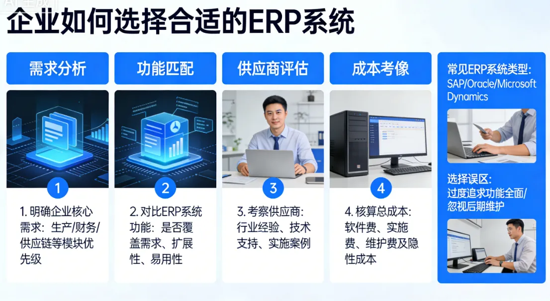 企业如何选择合适的ERP系统呢?