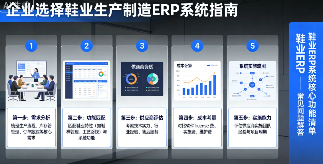 企业如何选择鞋业生产制造ERP系统