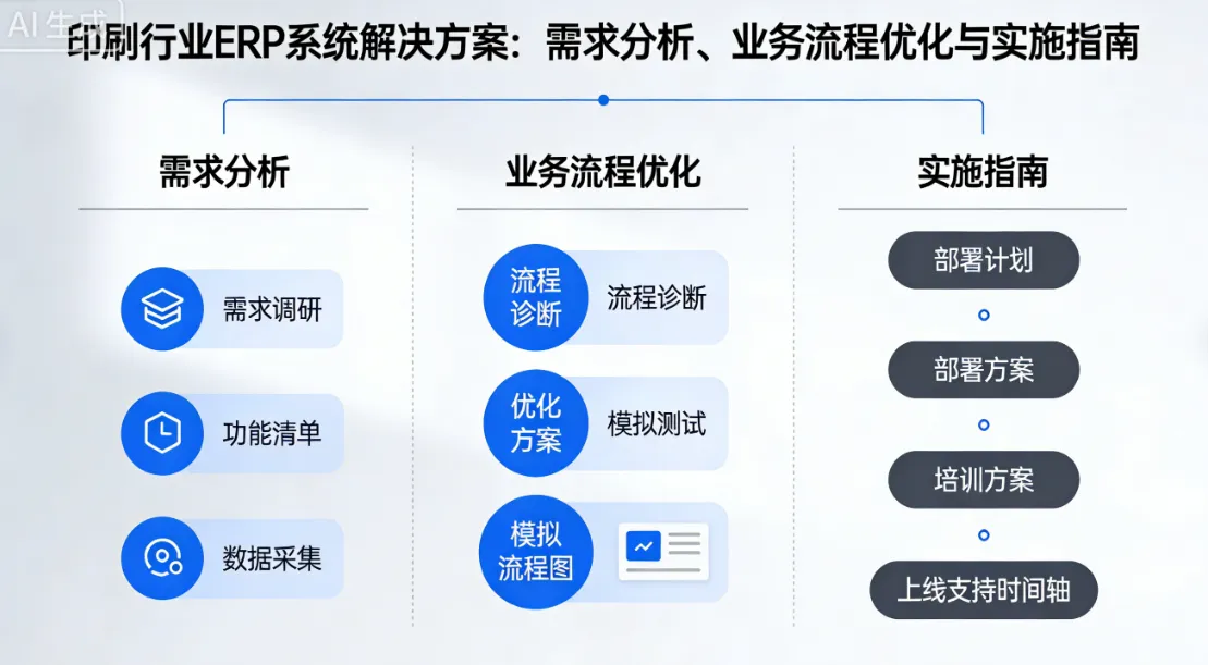 印刷行业ERP系统解决方案:需求分析、业务流程优化与实施指南