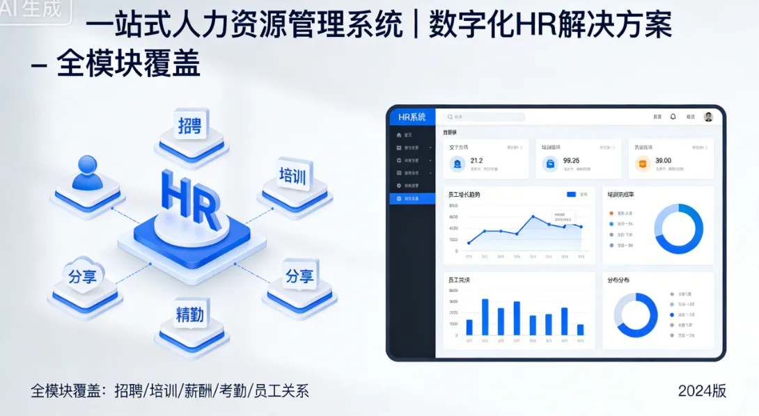 一站式人力资源管理系统 | 数字化HR解决方案 - 全模块覆盖