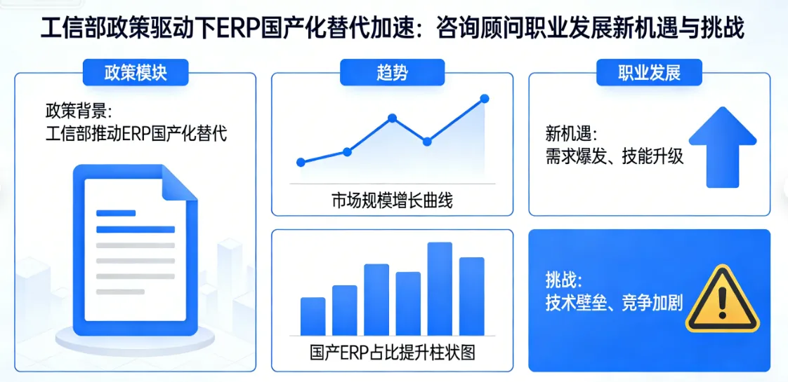 工信部政策驱动下ERP国产化替代加速：咨询顾问职业发展新机遇与挑战