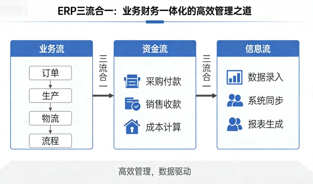 ERP三流合一：业务财务一体化的高效管理之道