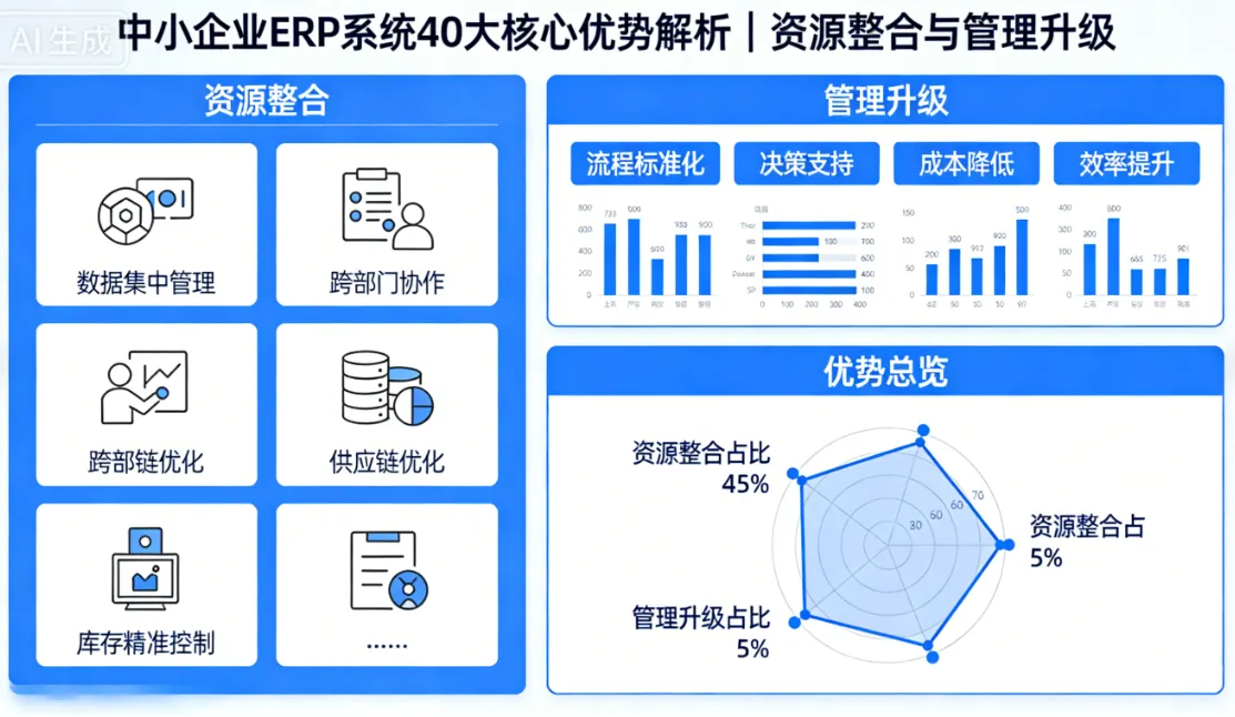 中小企业ERP系统40大核心优势解析｜资源整合与管理升级