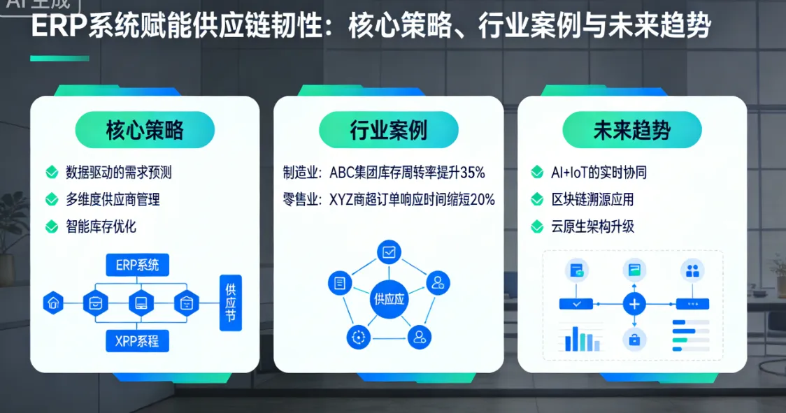 ERP系统赋能供应链韧性：核心策略、行业案例与未来趋势