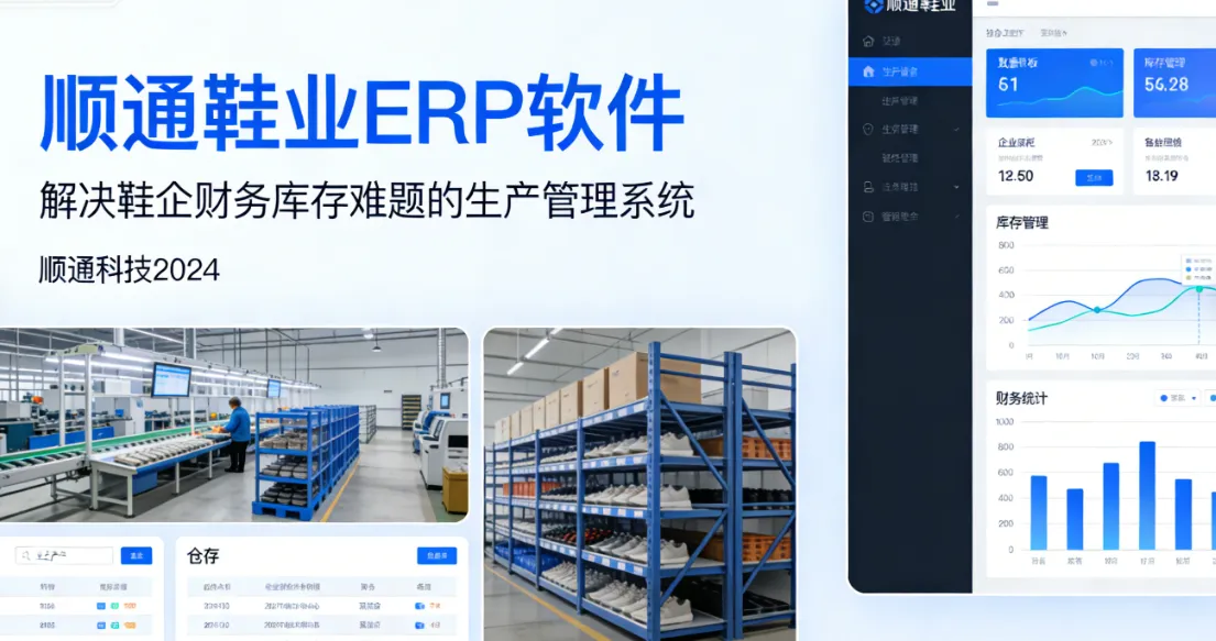 顺通鞋业ERP软件-解决鞋企财务库存难题的生产管理系统