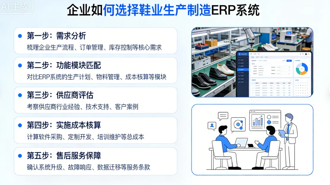 企业如何选择鞋业生产制造ERP系统