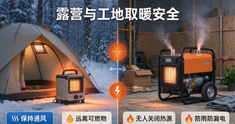 户外取暖怎么选?一文看懂各类户外专用取暖设备