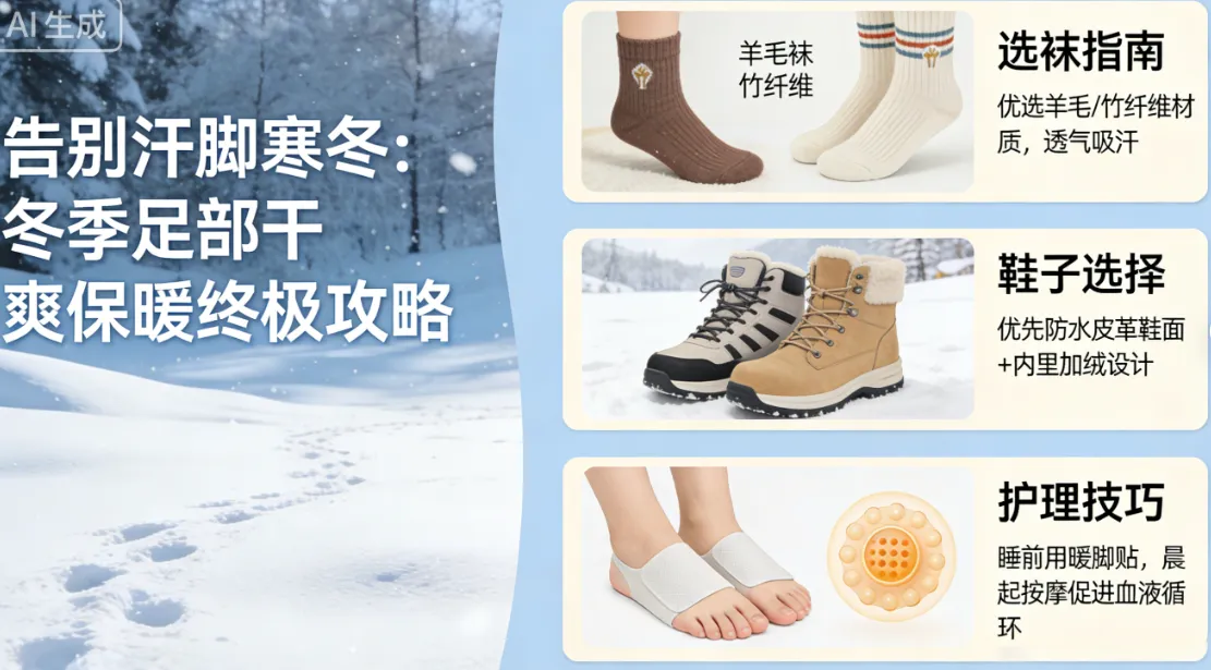 告别汗脚寒冬:冬季足部干爽保暖终极攻略