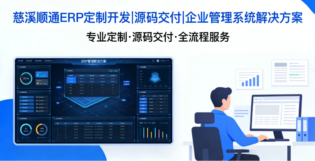 慈溪顺通ERP定制开发|源码交付|企业管理系统解决方案