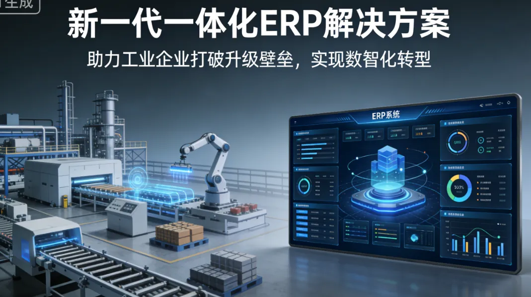 新一代一体化ERP解决方案 - 助力工业企业打破升级壁垒，实现数智化转型