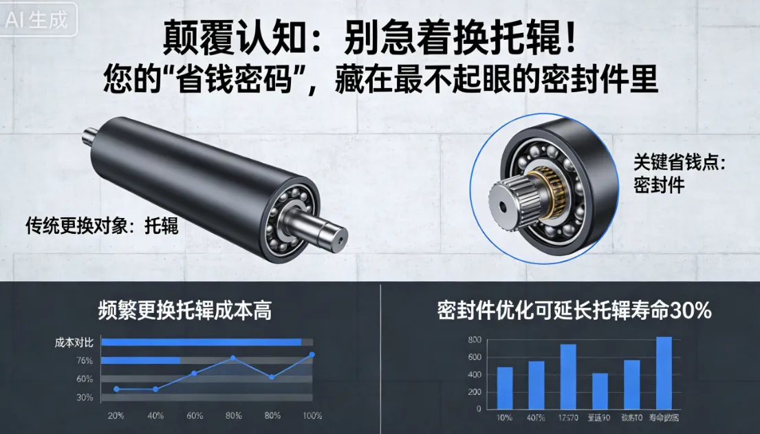 颠覆认知：别急着换托辊！您的“省钱密码”，藏在最不起眼的密封件里
