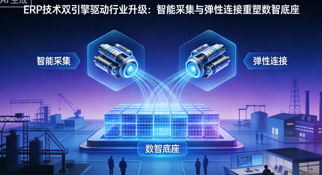 ERP 技术双引擎驱动行业升级：智能采集与弹性连接重塑数智底座