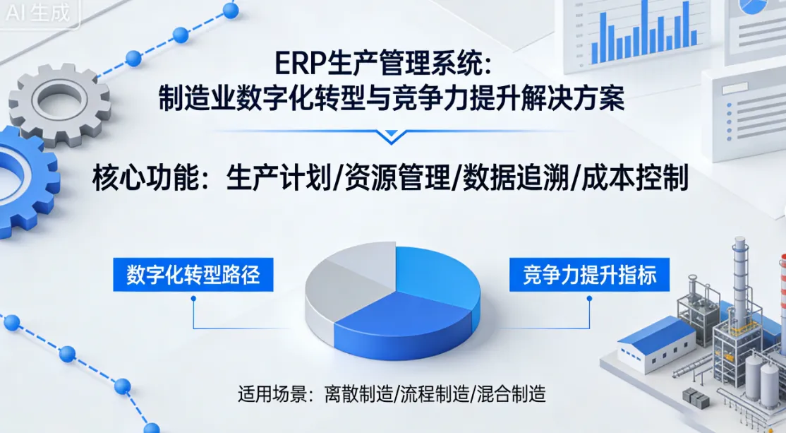 ERP生产管理系统：制造业数字化转型与竞争力提升解决方案