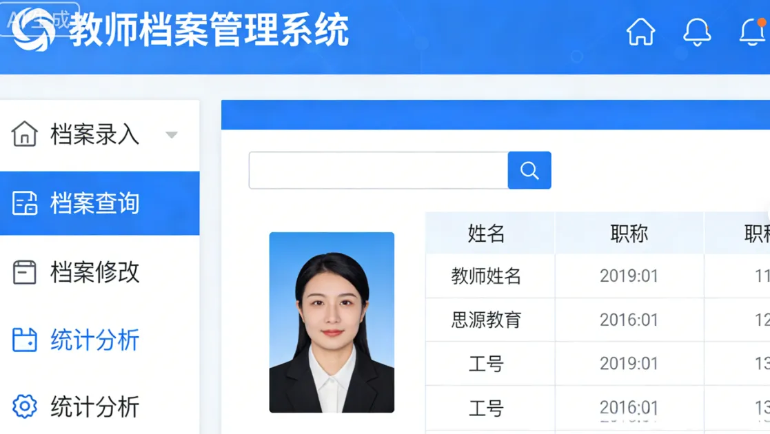 教师档案管理系统