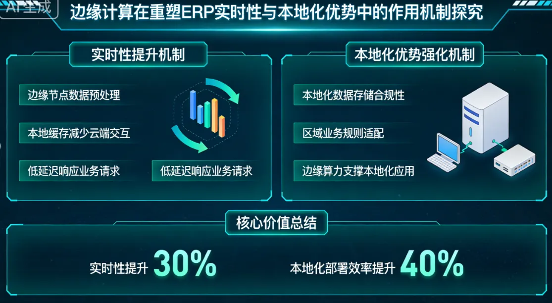 边缘计算在重塑 ERP 实时性与本地化优势中的作用机制探究