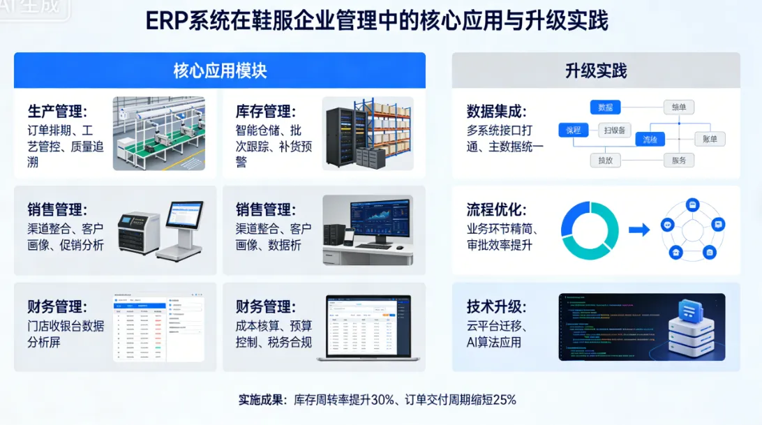 ERP系统在鞋服企业管理中的核心应用与升级实践