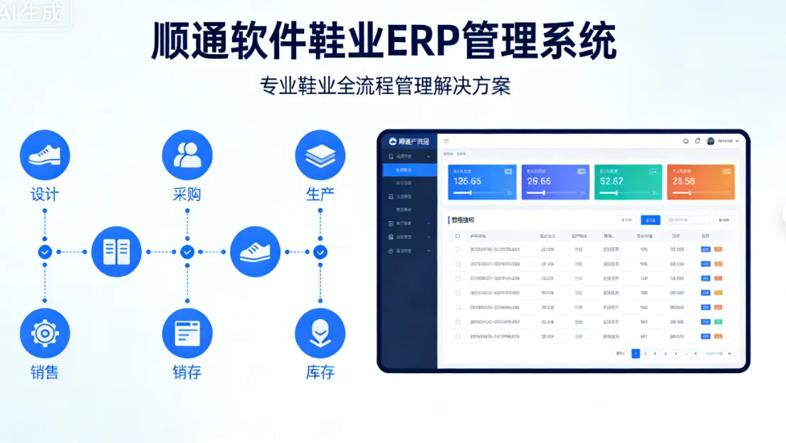 顺通软件鞋业ERP管理系统 - 专业鞋业全流程管理解决方案