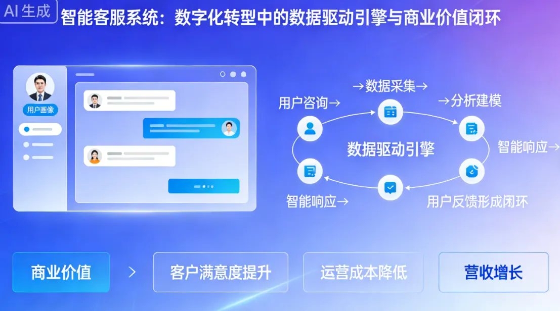 智能客服系统：数字化转型中的数据驱动引擎与商业价值闭环