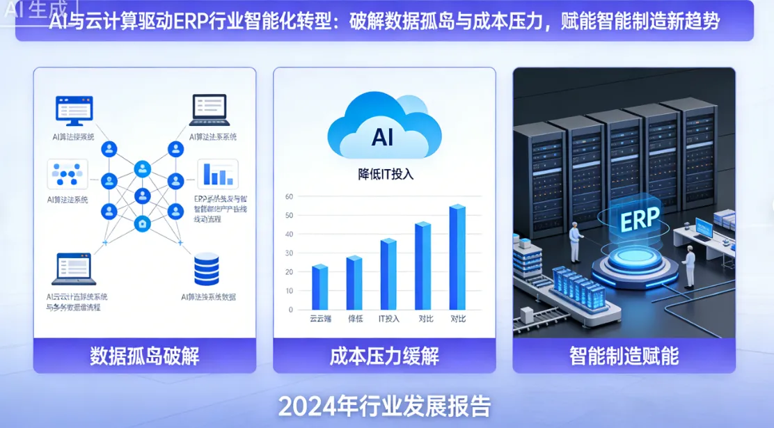 AI与云计算驱动ERP行业智能化转型：破解数据孤岛与成本压力，赋能智能制造新趋势