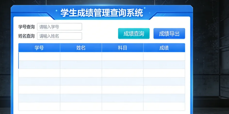 学生成绩管理查询系统