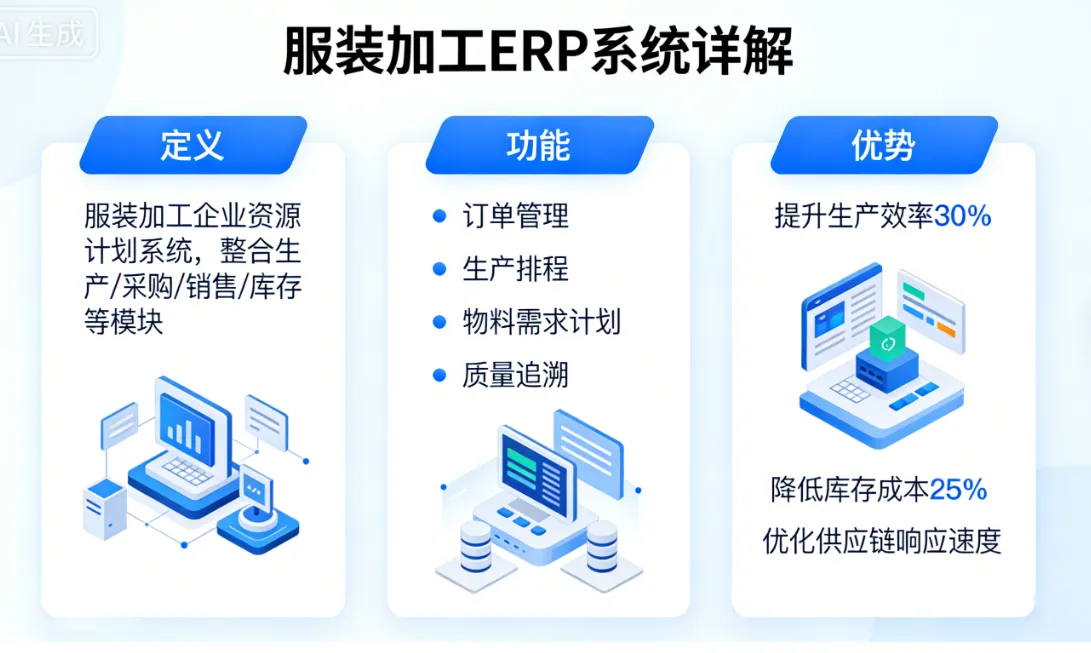 服装加工ERP系统详解:定义、功能与优势