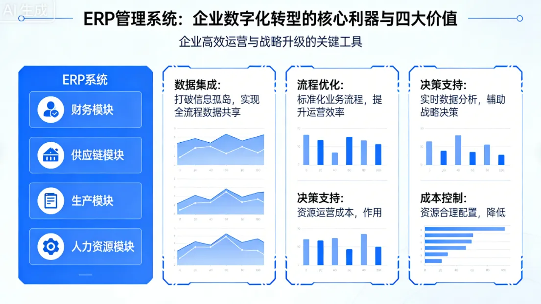 ERP管理系统：企业数字化转型的核心利器与四大价值