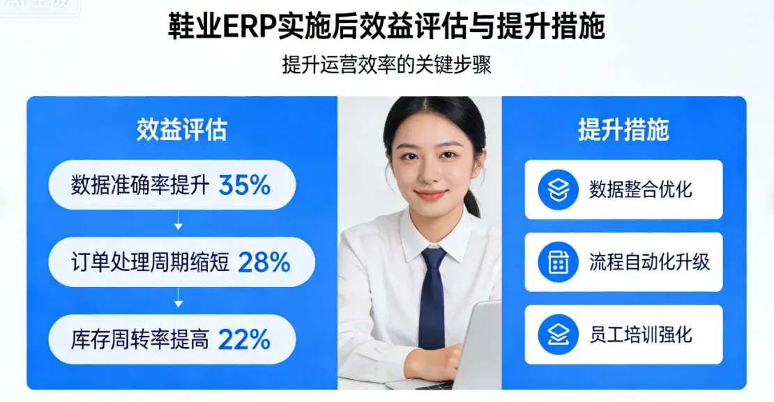 鞋业ERP实施后效益评估与提升措施 | 提升运营效率的关键步骤