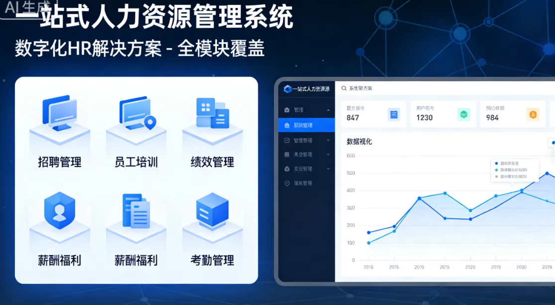 一站式人力资源管理系统 | 数字化HR解决方案 - 全模块覆盖
