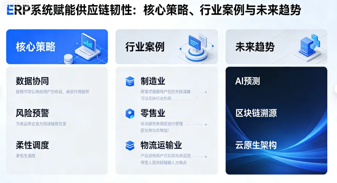 ERP系统赋能供应链韧性：核心策略、行业案例与未来趋势