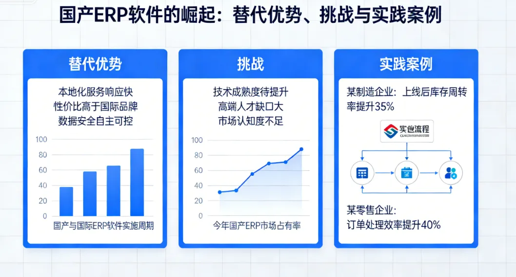 国产ERP软件的崛起：替代优势、挑战与实践案例