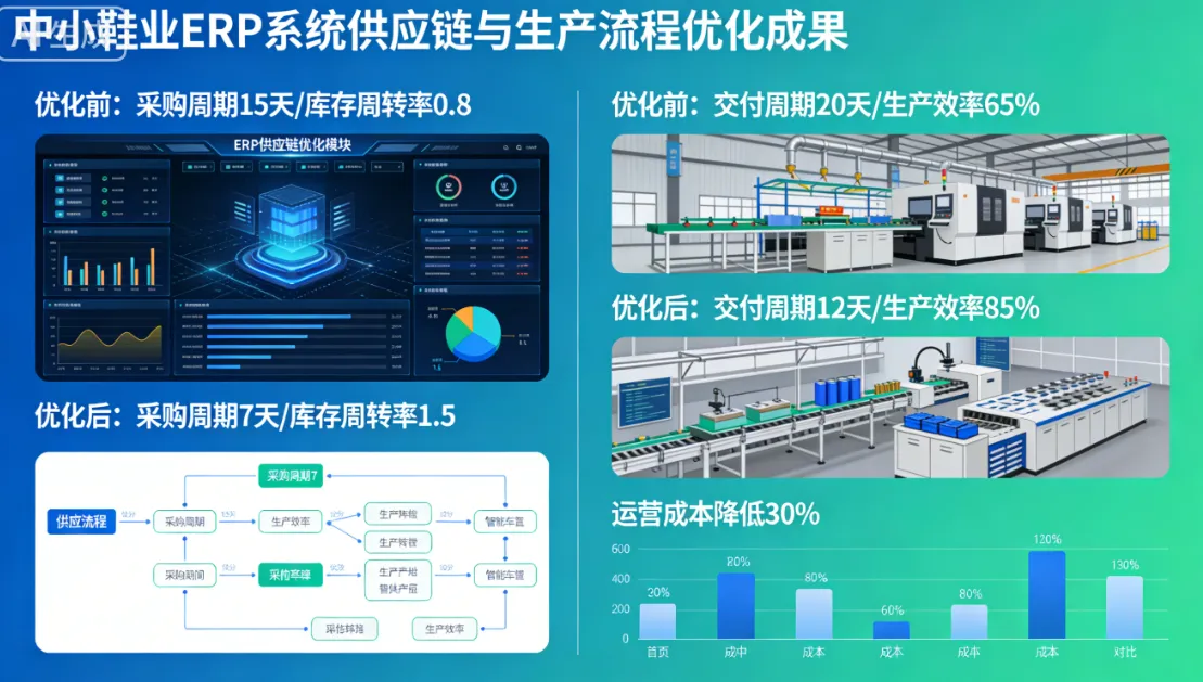 中小鞋业通过ERP系统优化供应链与生产流程，实现运营成本降低