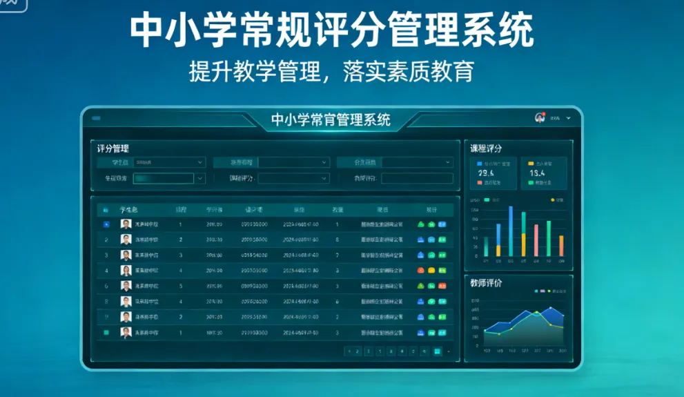 中小学常规评分管理系统 - 提升教学管理，落实素质教育