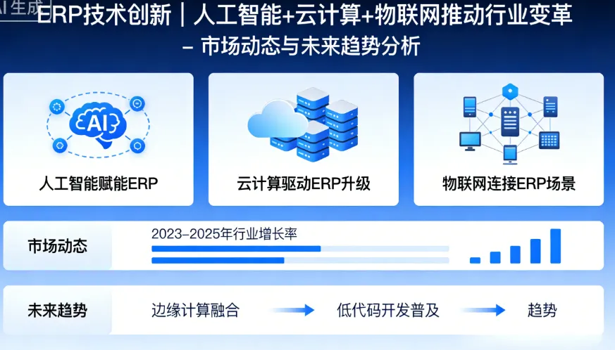ERP技术创新 | 人工智能+云计算+物联网推动行业变革 - 市场动态与未来趋势分析