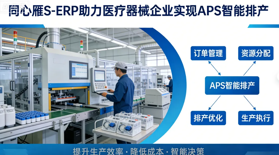 同心雁 S - ERP 助力医疗器械企业实现 APS 智能排产