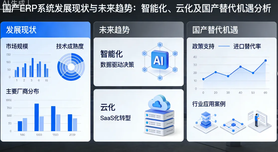 国产ERP系统发展现状与未来趋势：智能化、云化及国产替代机遇分析